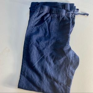 Navy blue linen New York & Company pants